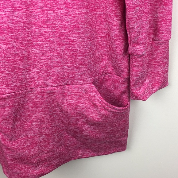 Vessos - Long Sleeve Heathered Hoodie Tunic - Picture 4 of 6